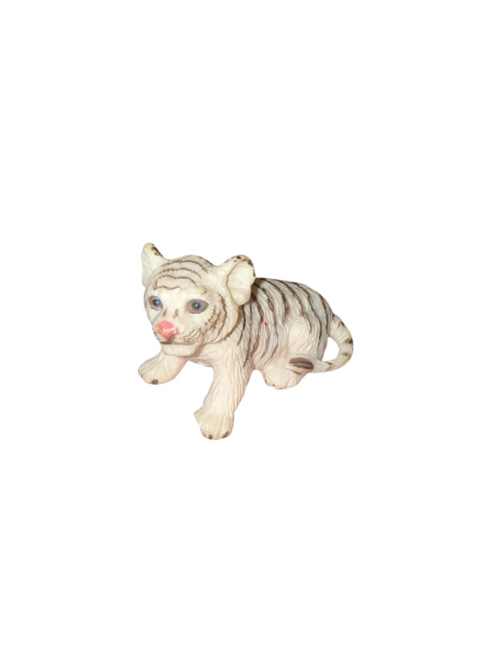 White Siberian tiger cub figurine 2007
